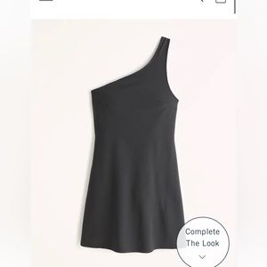 Abercrombie & Fitch One-Shoulder Black Dress